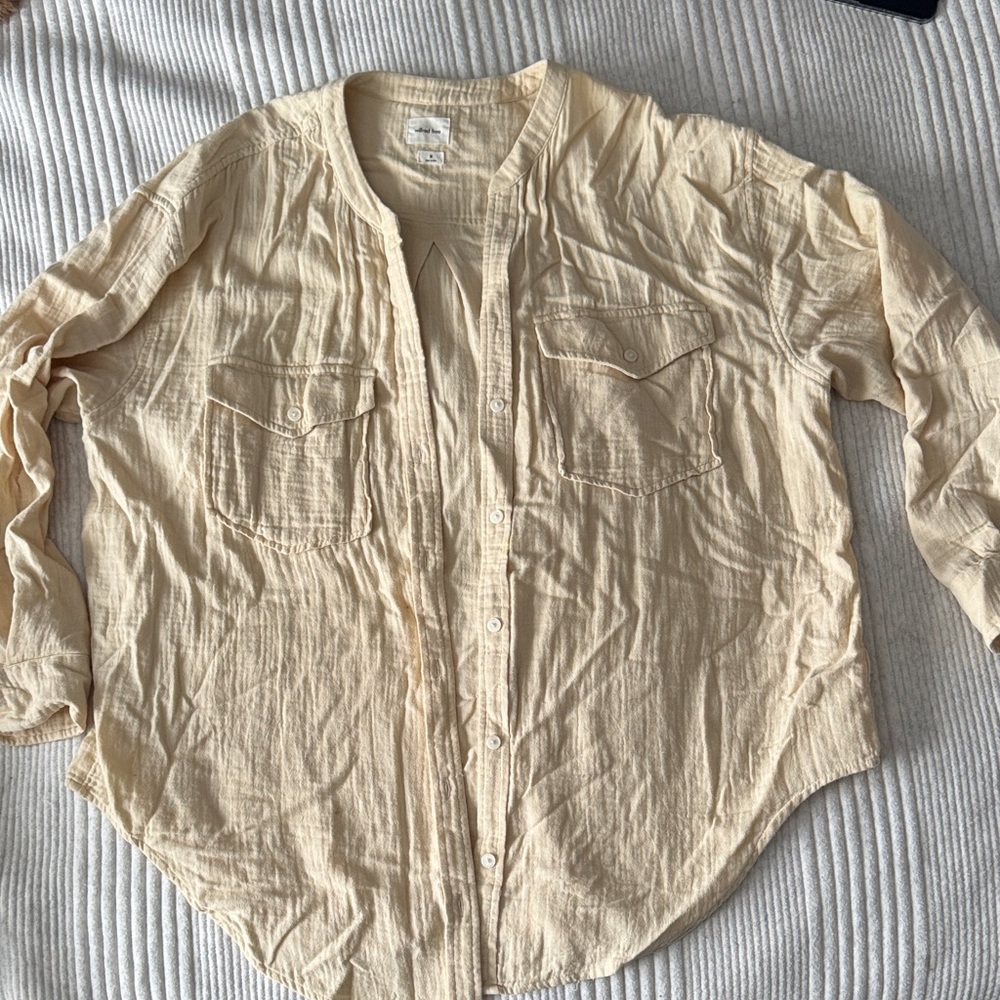 Wilfred Free Cream Button Top